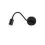 Opviq Aplique de Pared Negro con Altura Ajustable